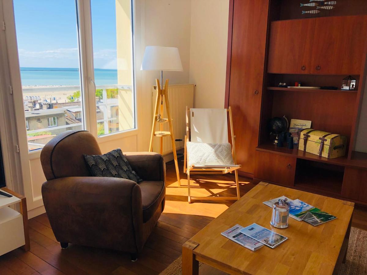 BELLEVUE Appartement de charme vue mer face à Nausicaa Boulogne-sur-Mer Esterno foto